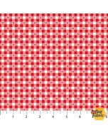Barnyard Christmas: Gingham Red - Northcott Fabrics 28806-24