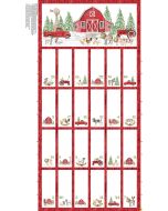 Barnyard Christmas: Advent Calendar Panel (2/3 yard) - Northcott Fabrics 28809-24 