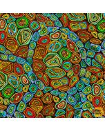 Mosaic Turtles: Mosaic Shell -- QT Fabrics 29089j
