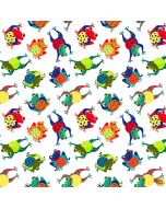 Pond Life: Tossed Frogs - Blank Quilting 2960-01 white