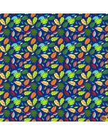 Pond Life: Leaves - Blank Quilting 2965-77 Dk Blue