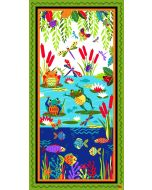 Pond Life: Frog Pond Panel (2/3 yard) - Blank Quilting 2968p-70