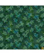 Fairytale Forest: Sprigs Forest Green -- Henry Glass Fabrics 3017-66 forest - 2 yards 16" remaining
