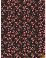 Cardinal Celebration: Berries Black - Wilmington Prints 37757-932