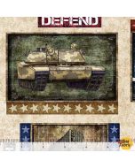 Patriot: Marines Patch Tan - QT Fabrics 30935a