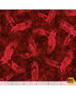 Patriot: Eagle Tonal Red - QT Fabrics 30940r