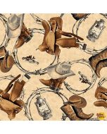 Cowboy Culture: Tossed Cowboy Motifs - Blank Quilting 3330-42