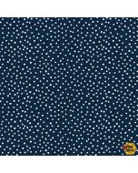 Flurry Friends: Snow Allover Navy -- Henry Glass Fabrics 356-77 navy