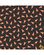 Another Brick in the Wall: Traffic Cones Black - Blank Quilting 3696-99