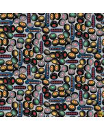 Another Brick in the Wall: Tires Black - Blank Quilting 3698-99