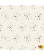 Science lab: Atoms -- Blank Quilting 3842-41 ivory