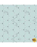 Science lab: Hexagons -- Blank Quilting 3845-11 aqua