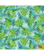 Zoo Crew: Tossed Leaves Sage - Blank Quilting 3868-66 - 2 yards 32" remaining