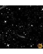 Let's Glow Crazy: Night Sky (Glow in the Dark) - Blank Quilting 3958g-99 black