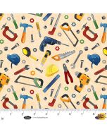 Let's Get Building: Tools Peach - Blank Quilting 4396-41 peach