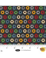 Let's Get Building: Nuts Dark Grey - Blank Quilting 4398-99 dark grey