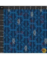 True Blue Sea: Seahorse -- Stof Fabrics 4502-027 blue