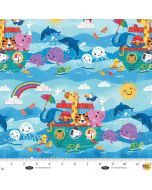 Noah and Friends: Noah's Ark --Blank Quilting 4578-17 blue