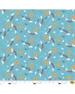 Noah and Friends: Rainbows --Blank Quilting 4579-11 light blue