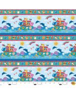 Noah and Friends: Border Stripe --Blank Quilting 4586-11 light blue