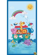 Noah and Friends: Noah Panel (2/3 yard) --Blank Quilting 4588p-77 cobalt 