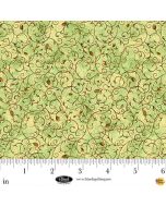 Enchanted Canopy: Scroll with Rosebuds - Blank Quilting 4608-60 lt green