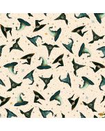 Witchy Wicked by Rose Halsey: Witches Hats and Stars - Blank Quilting 4868-41 cream