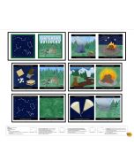 Little Library: The Great Outdoors Cloth Book Panel (1 yard) - Blank Quilting 4901bp-01 multi - presale July
