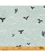 Whale Tales Essentials: Whale Tails Seafoam -- Windham Fabrics 52103d-6