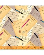 Well Read: The Classics Aged Paper -- Windham Fabrics 52868-2