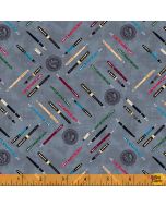 Well Read: Pen Collection Slate -- Windham Fabrics 52869-3