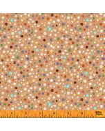 A is for Animals: Scribble Dots Tan -- Windham Fabrics 52978-8