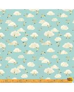 Land and Sea: Seabirds and Clouds Daylight  - Windham Fabrics 53279d-4