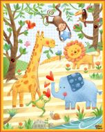 Wee Ones: Owls and Jungle Party Panel (1 yard) -- Oasis Fabrics 57-4051