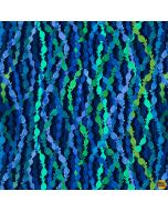 Deep Blue Sea: Sea Grass Indigo -- Studio E Fabrics 5788-77 indigo - 1 yard 10" + FQ remaining