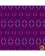 Silent Sports: Trekking Poles Geo -- Studio E Fabrics 5981-58 plum