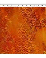 Emerald Reign Dragons: Orange Red Flames - In The Beginning Fabrics 5drg-4