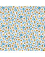 Beach Bound: Daisy Allover Blue -- Henry Glass Fabrics 603-11 blue