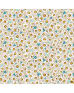 Beach Bound: Daisy Allover Beige -- Henry Glass Fabrics 603-44 beige