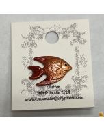 Button: Fish Buttons (7/8 x 5/8) - Susan Clarke Originals be-617r