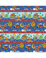 Alpha-Babies: Novelty Border Stripe - Henry Glass Fabrics 622-17 multi - 3 yards 10" remaining