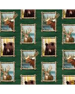 Along the Valley: Continuous Blocks -- Studio E Fabrics 6455-66 hunter - 19" remaining