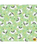 Sweet Safari: Tossed Zebras Green - Studio E 7239-66