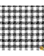 The Very Hungry Caterpillar Picnic: Black Gingham - Andover Fabrics A-180-k