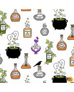Hocus Pocus: Halloween Potions Parchment -- Andover Fabrics a-210-L