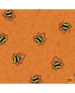 Hocus Pocus: Halloween Spider Web Pumpkin -- Andover Fabrics a-211-o