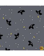 Hocus Pocus: Halloween Bats Cauldron -- Andover Fabrics a-212-c