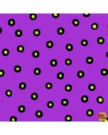 Hocus Pocus: Halloween Eyes Ultraviolet -- Andover Fabrics a-214-p