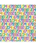The Very Hungry Caterpillar: White Numbers - Andover Fabrics A-8239-x