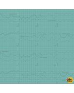 Color Theory: Graph Teal -- Andover Fabrics a-9151-t - 1 yard 25" remaining